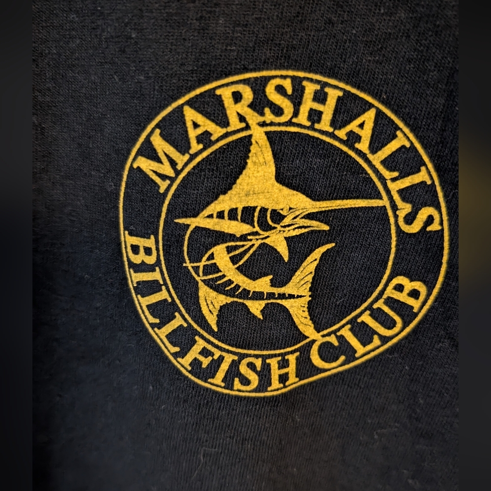 Black T-Shirt with Gold Graphic - Picture 2 of 6